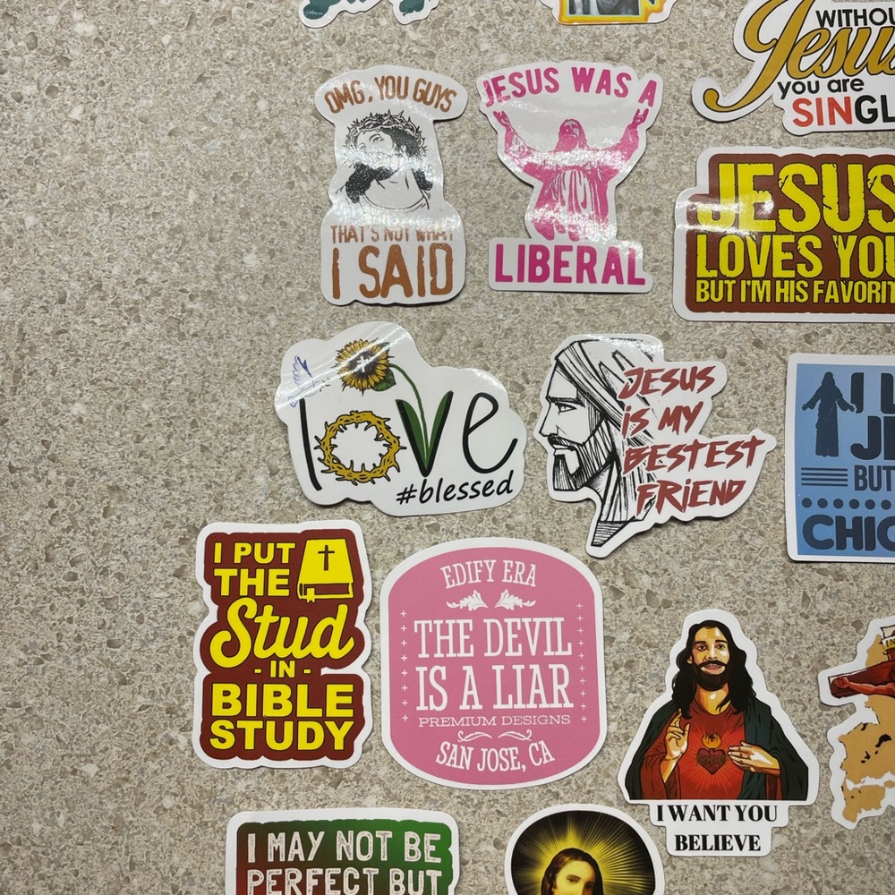 Colorful Religious Sticker Set 32 total - Picture 5 of 7